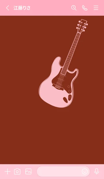 [LINE着せ替え] ELECTRIC GUITAR CLR 栗梅の画像2