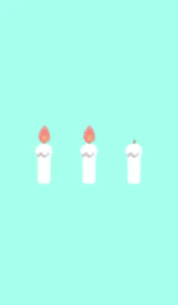 [LINE着せ替え] candle(white2-06)の画像1