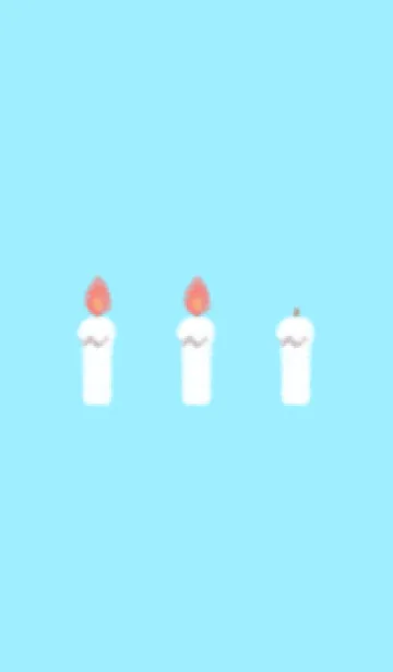 [LINE着せ替え] candle(white2-07)の画像1