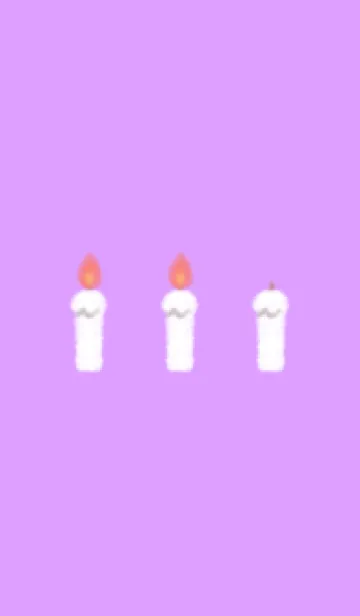 [LINE着せ替え] candle(white2-10)の画像1