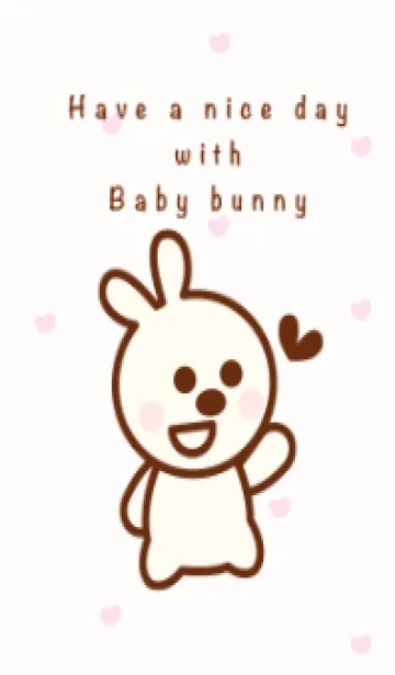 [LINE着せ替え] Happy baby bunny 2の画像1