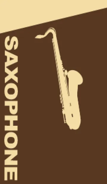 [LINE着せ替え] Saxophone CLR 黒茶の画像1