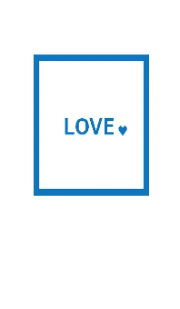 [LINE着せ替え] SIMPLE_LOVE #blueの画像1