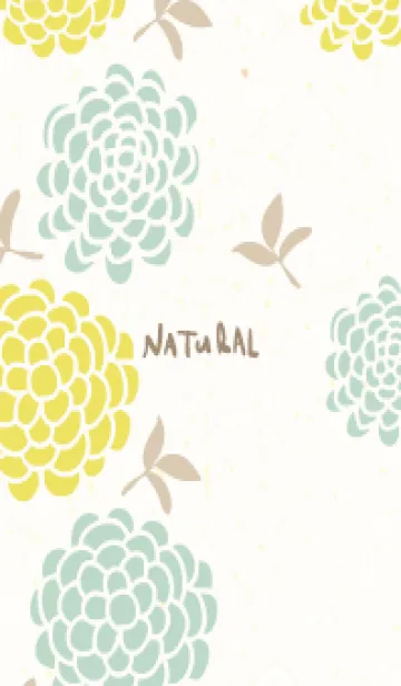 [LINE着せ替え] 丸い花と葉9の画像1