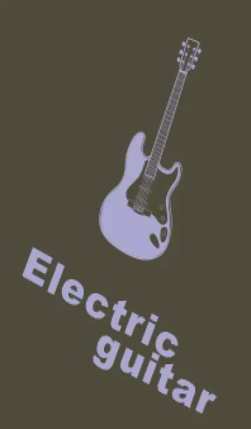 [LINE着せ替え] ELECTRIC GUITAR CLR 黒紫の画像1