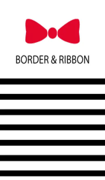 [LINE着せ替え] Black Border & Red Ribbon 9の画像1