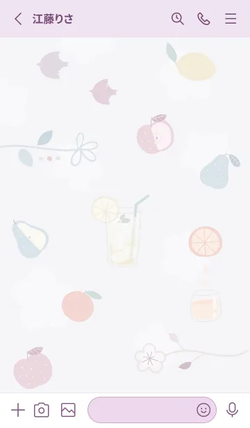 [LINE着せ替え] violet♡フレッシュ04_1の画像2