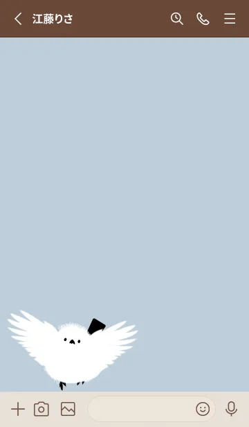 [LINE着せ替え] Snow Fairy -Bird- 23の画像2