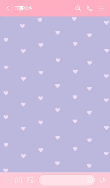 [LINE着せ替え] pattern_heart / pinkpurpleの画像2