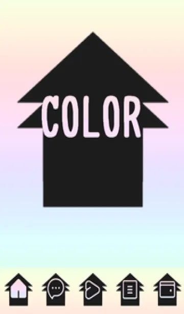 [LINE着せ替え] blue color rainbow T02の画像1