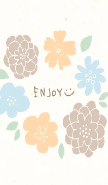 [LINE着せ替え] 3色の花輪11の画像1