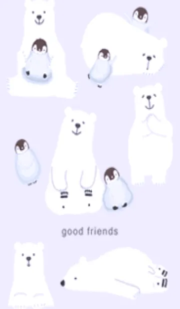 [LINE着せ替え] purple♡仲良し12_1の画像1