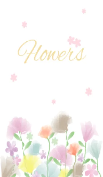 [LINE着せ替え] F l o w e r s - Pretty 41 -の画像1