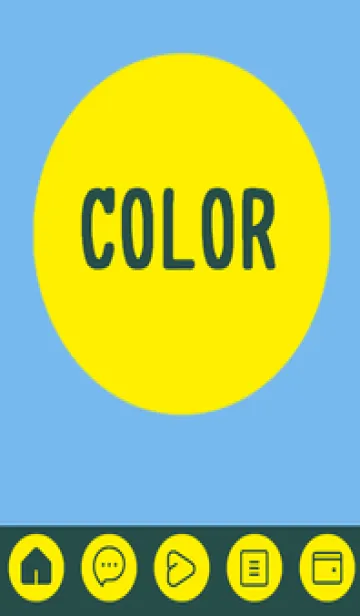 [LINE着せ替え] blue color A36の画像1