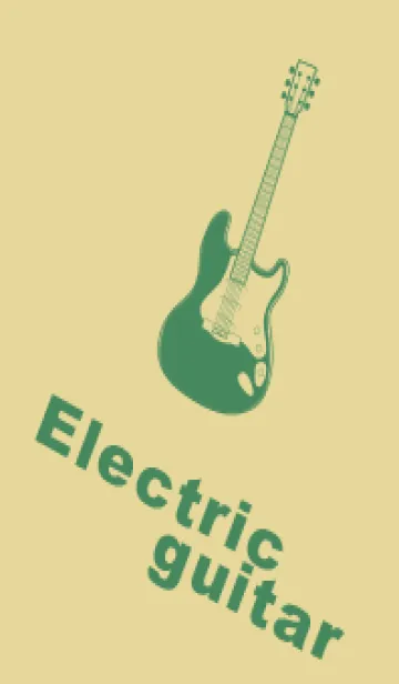 [LINE着せ替え] ELECTRIC GUITAR CLR ペールライムライトの画像1