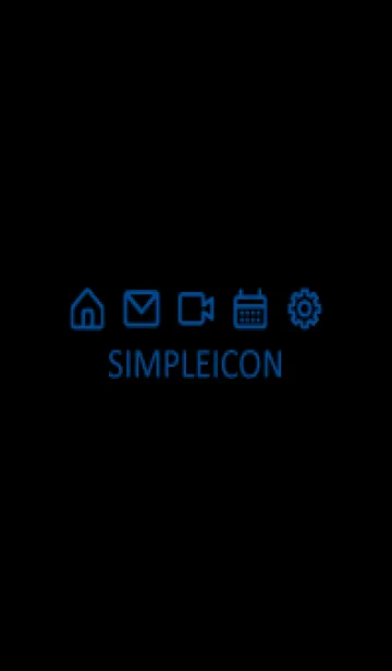 [LINE着せ替え] SIMPLE ICON -BLACK- 81の画像1