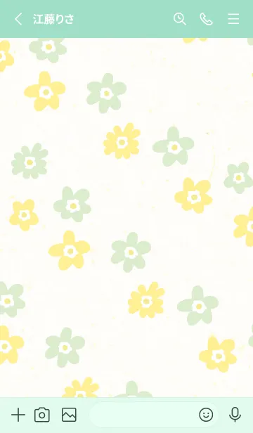 [LINE着せ替え] 花 斜め12の画像2