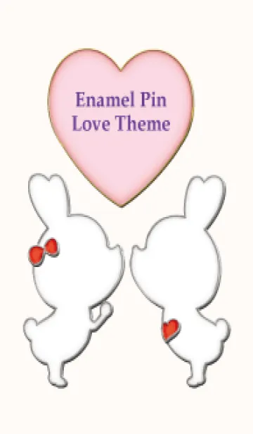 [LINE着せ替え] Enamel Pin LOVE Pair 101の画像1