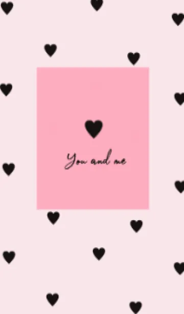 [LINE着せ替え] pattern_heart / pinkblackの画像1