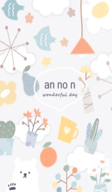 [LINE着せ替え] violet♡あんのん04_1の画像1