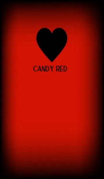 [LINE着せ替え] Black & Candy Red Theme V5 (JP)の画像1