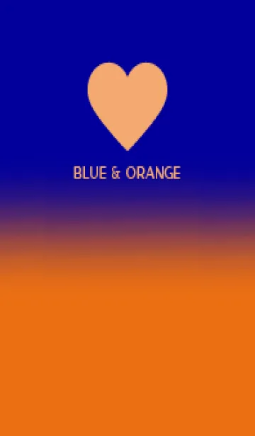 [LINE着せ替え] Blue & Orange V6 (JP)の画像1