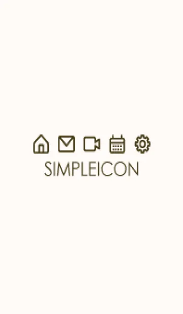 [LINE着せ替え] SIMPLE ICON -PINK BEIGE- 81の画像1