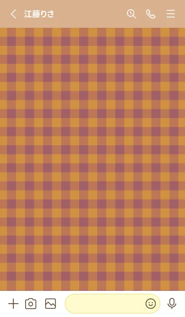 [LINE着せ替え] ハート ギンガムチェック 65の画像2