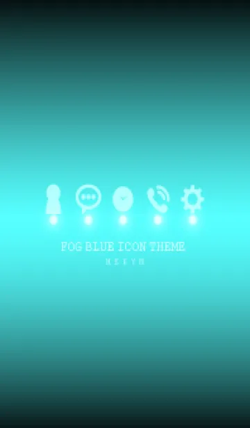 [LINE着せ替え] FOG BLUE ICON THEME -MEKYM-の画像1