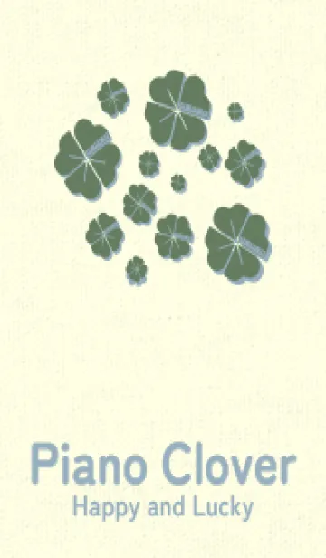 [LINE着せ替え] Piano clover エルムグリーンの画像1