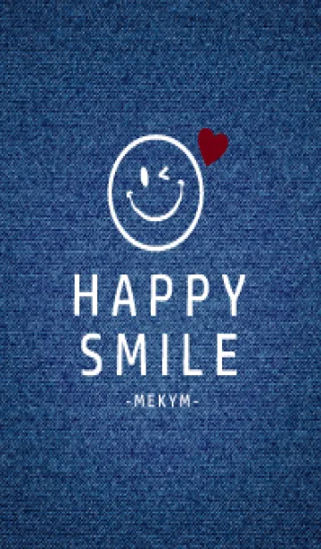 [LINE着せ替え] HAPPY SMILE DENIM HEART - MEKYM 9の画像1