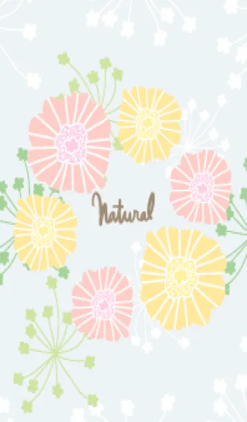 [LINE着せ替え] 花と可愛い葉2の画像1