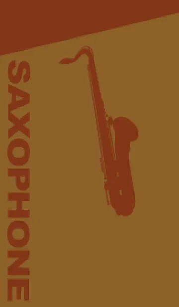 [LINE着せ替え] Saxophone CLR タバコブラウンの画像1