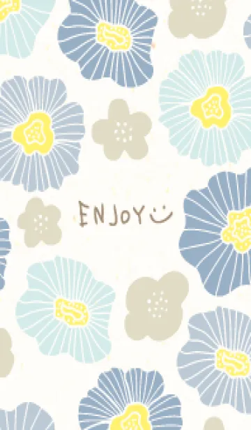 [LINE着せ替え] 北欧風 かわいいお花11の画像1