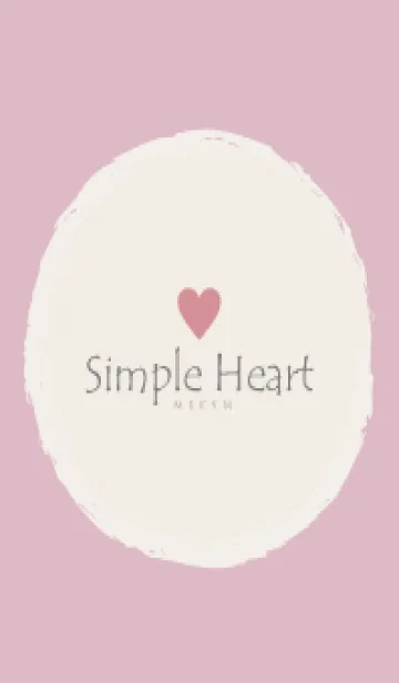 [LINE着せ替え] Simple Heart Dusky Pink - NATURAL 28の画像1