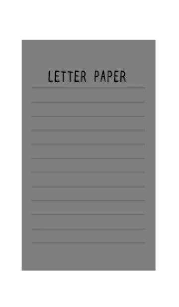 [LINE着せ替え] カラー便箋/グレイ/ホワイト(再販)の画像1