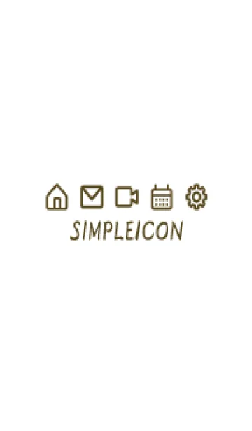 [LINE着せ替え] SIMPLE ICON -WHITE- 82の画像1