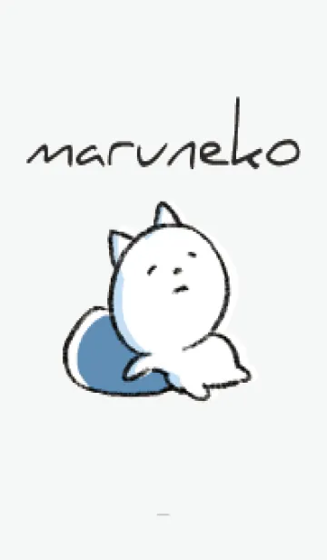 [LINE着せ替え] グレー : まるねこ5の画像1