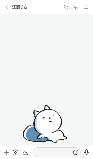 [LINE着せ替え] グレー : まるねこ5の画像2