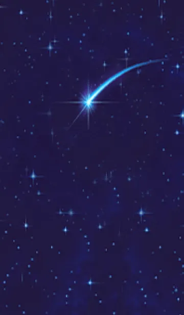 きらめく夜空と流れ星の着せ替えメイン画像