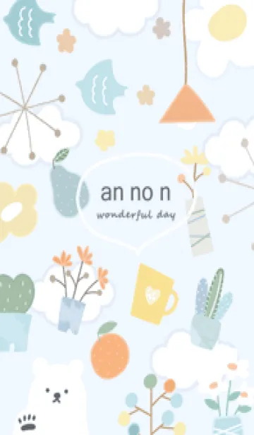 [LINE着せ替え] blue♡あんのん16_1の画像1