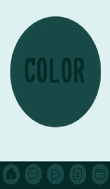 [LINE着せ替え] green color A80の画像1