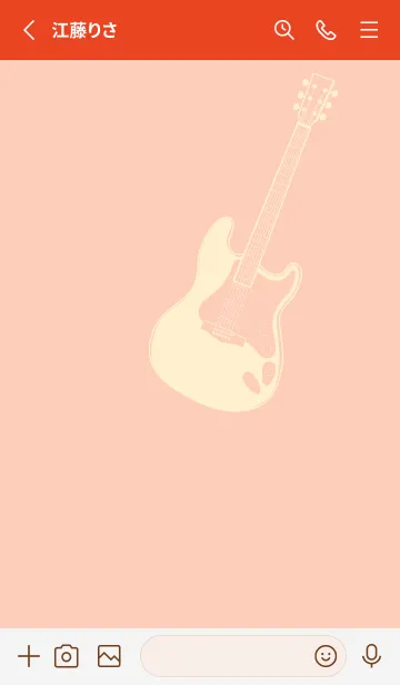 [LINE着せ替え] ELECTRIC GUITAR CLR ベージュホワイトの画像2