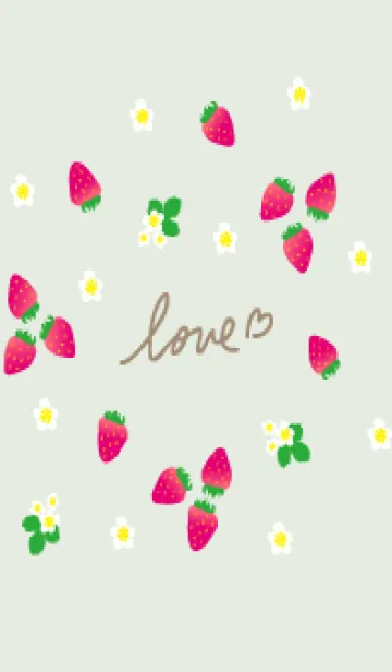 [LINE着せ替え] いちご シンプルかわいい26の画像1