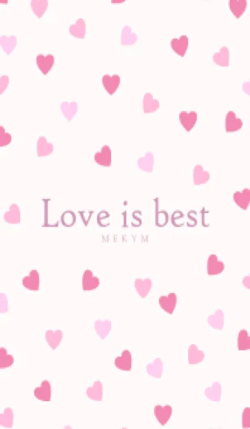 [LINE着せ替え] Love is best PINK-MEKYM 9の画像1