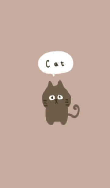 ベージュとブラウン猫。の着せ替えメイン画像