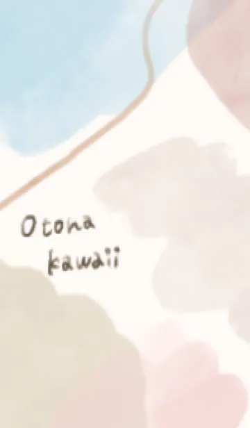 [LINE着せ替え] くすみアート着せかえの画像1