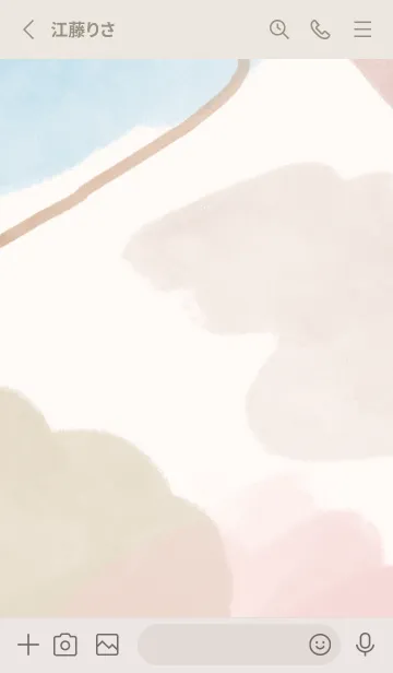 [LINE着せ替え] くすみアート着せかえの画像2