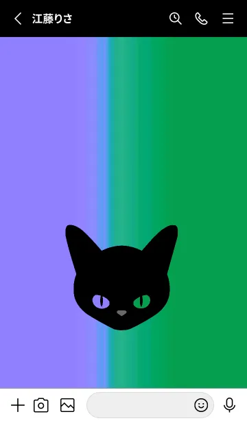 [LINE着せ替え] ブラック キャット 191の画像2