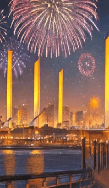 [LINE着せ替え] 夏夜のカケラ#IO28。の画像1